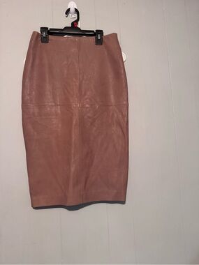 Bod & Christensen Leather Pencil Skirt